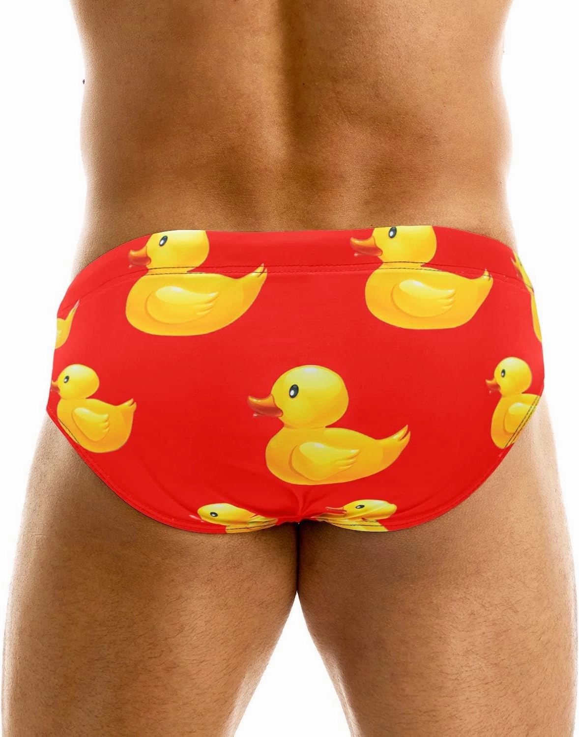 MIZOK Men's Sexy Cartoon Print Swim Bikini Low Rise Surfing Briefs Quick Dry Swimsuit Swimwear Short