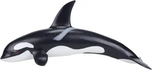 MOJO Large Orca Realistic International Wildlife Toy Replica Hand Painted Figurine 8.7 x 3.5 x 3.3