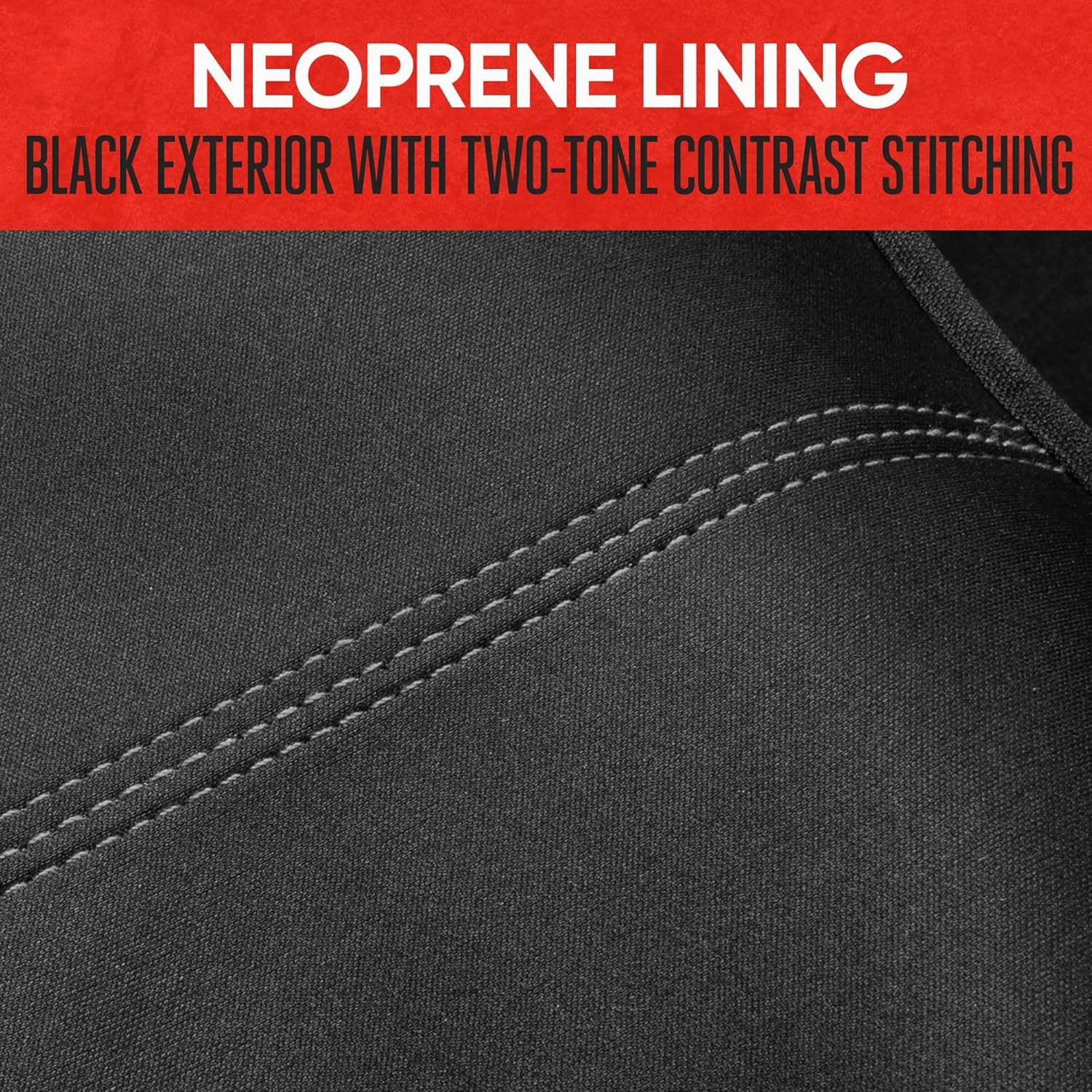 Motor Trend SpillGuard Neoprene Rear Seat Protector - Waterproof Bench Cover for Cars With Gray Stitching, Padding for Kids & Dogs