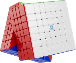 Moyu Meilong 7M V2 7x7 Magnetic Speed Cube, Adjustable Elasticity Magnetic Cube with Stickerless Shape Moves Quickly and Smoothly, Brain Teasers for Kids & Puzzle Boxes Classic Game