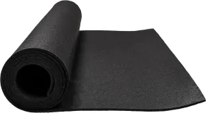 MSI Rubber Utility Mat 48" W x 96" L x 0.24" Thick - Non-Slip, Anti-Fatigue, Heat Resistant - Ideal for Gym Floors, Garages, Stables, Indoor & Outdoor Use - Heavy-Duty & Durable Protection