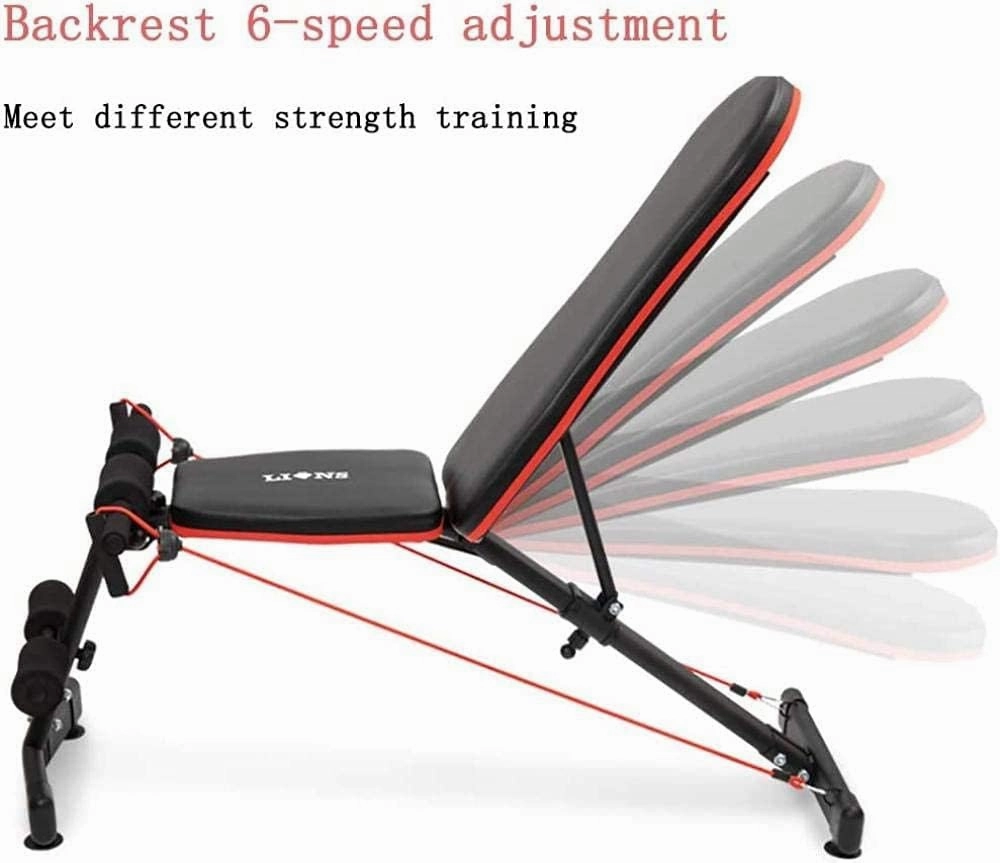 Multifunction Dumbbell Bench Adjustable Weight Bench Two in One Sit-ups Fitness Equipment Professional Abdominal Muscle Training Bench Home Exercise Essentials Device