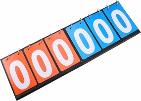 Multifunctional Folding Scoreboard 6 Scoring Plate for Sports Games 3 and 3 Ideal for Competitions and Events Score Management Board