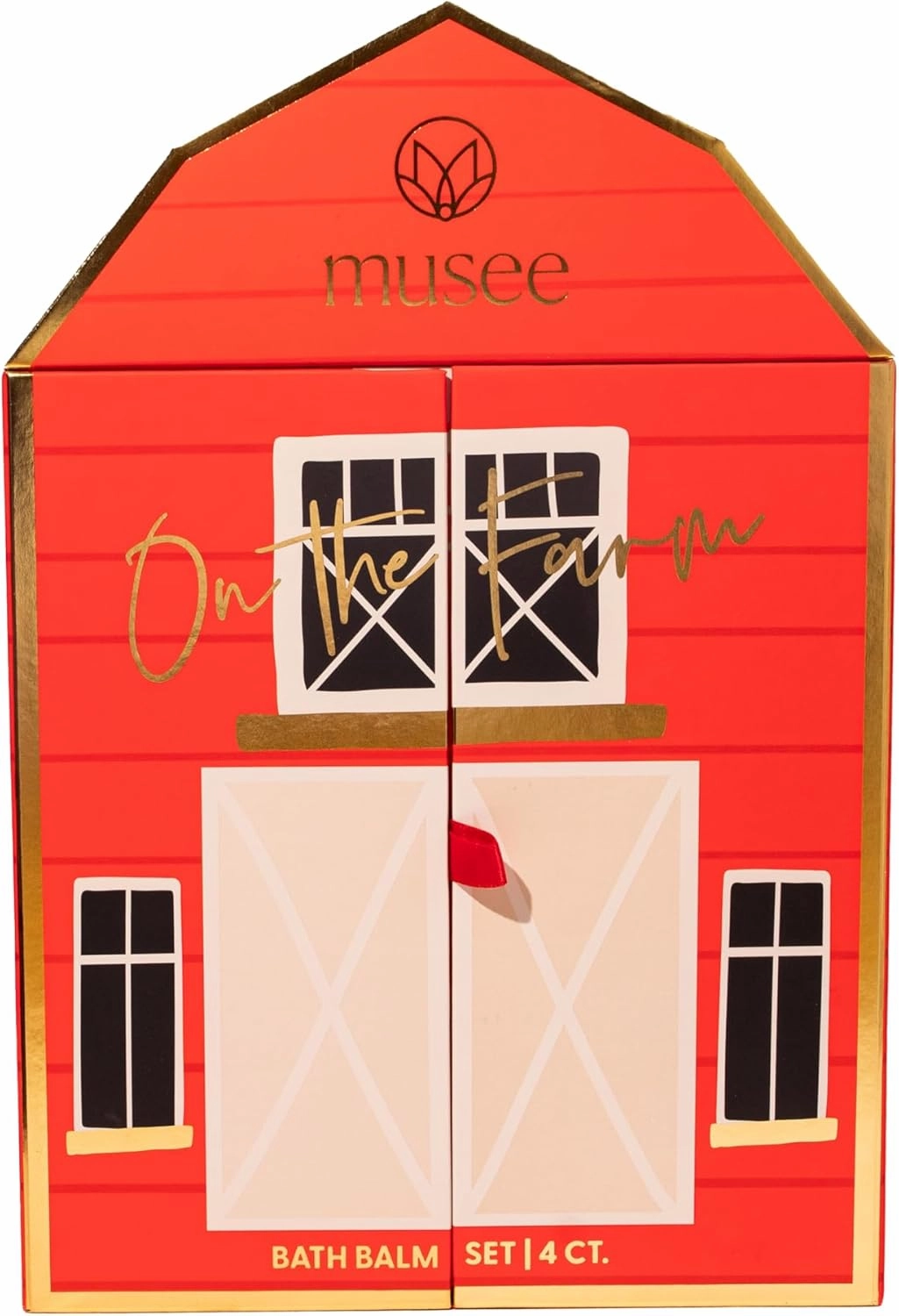 Musee On The Farm Bath Balm Set | Handmade in USA | Paraben-Free | Sulfate-Free | 4 Bath Balms with Surprise Farm | Ideal Gift for all | Vegan & Cruelty-Free