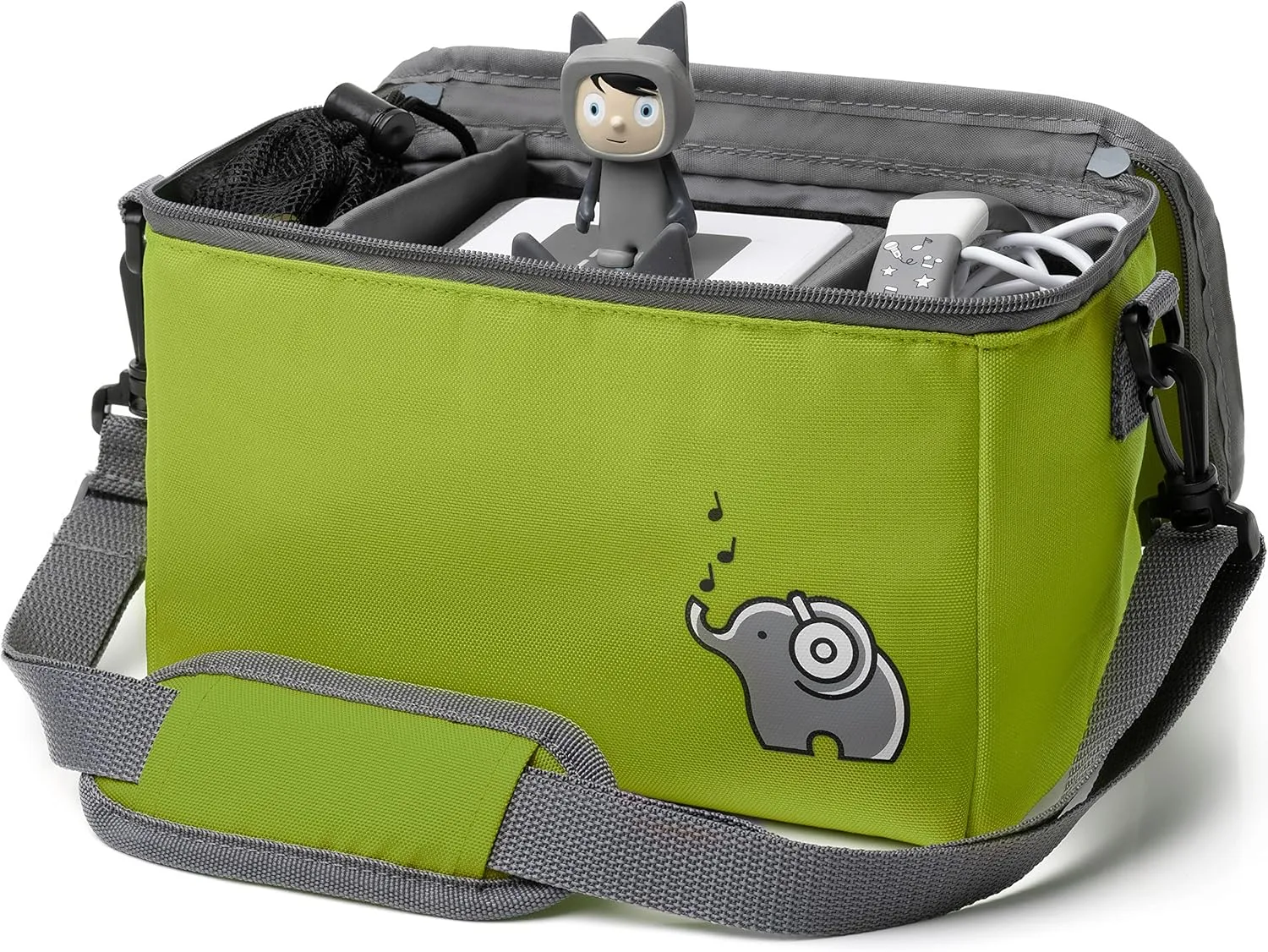 Musicbox bag for Toniebox [   net bag for Tonie storage ] FLEXIBLE TRANSPORT BAG FOR TONIEBOX Bag for figures and box including accessories I with recycled PET