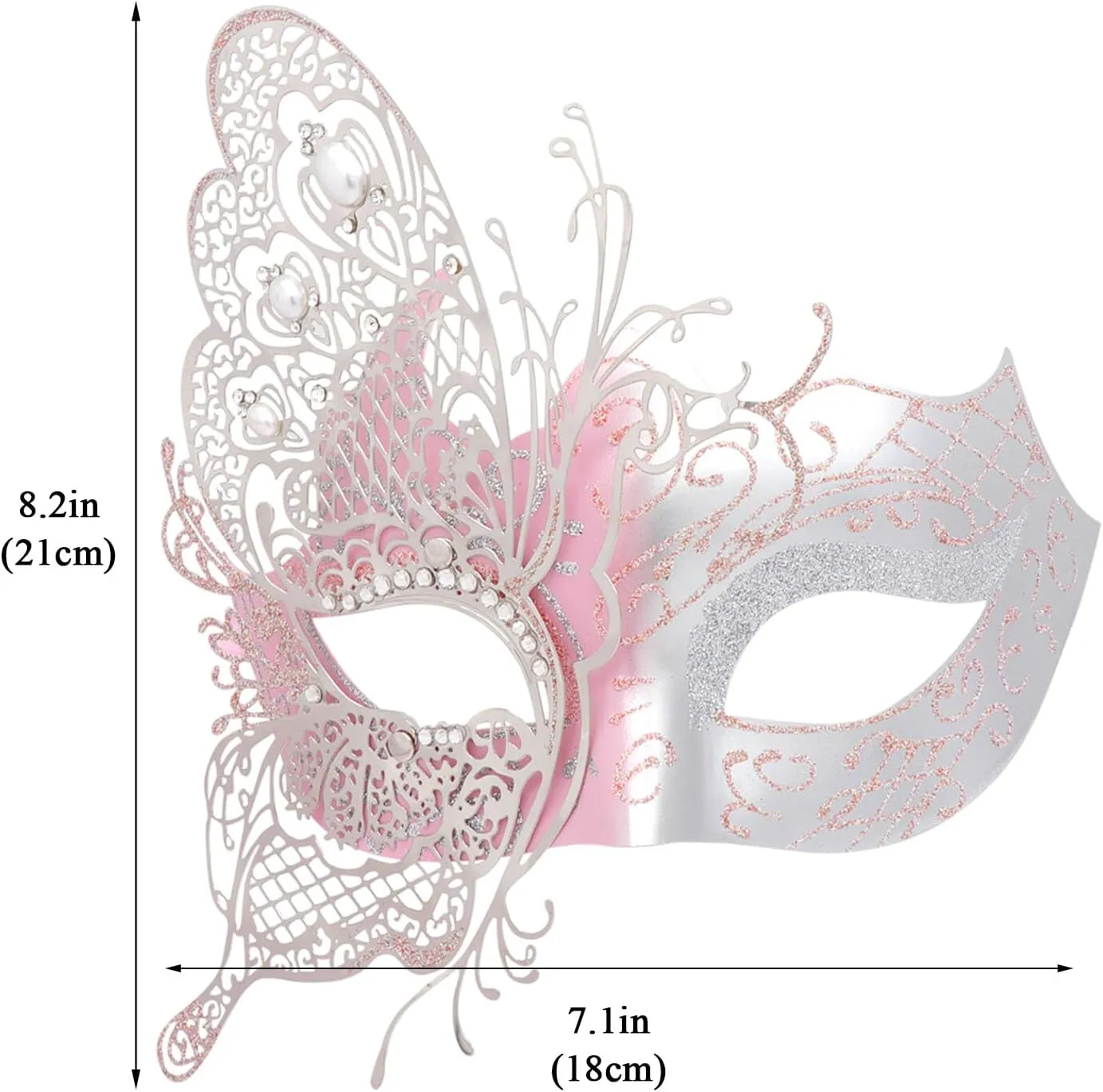 Mysterious Venetian Butterfly Lady Masquerade Halloween Party Mask Evening Prom Ball Mask Bar Costumes Accessory