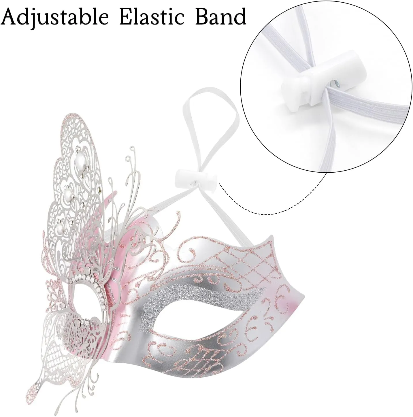 Mysterious Venetian Butterfly Lady Masquerade Halloween Party Mask Evening Prom Ball Mask Bar Costumes Accessory