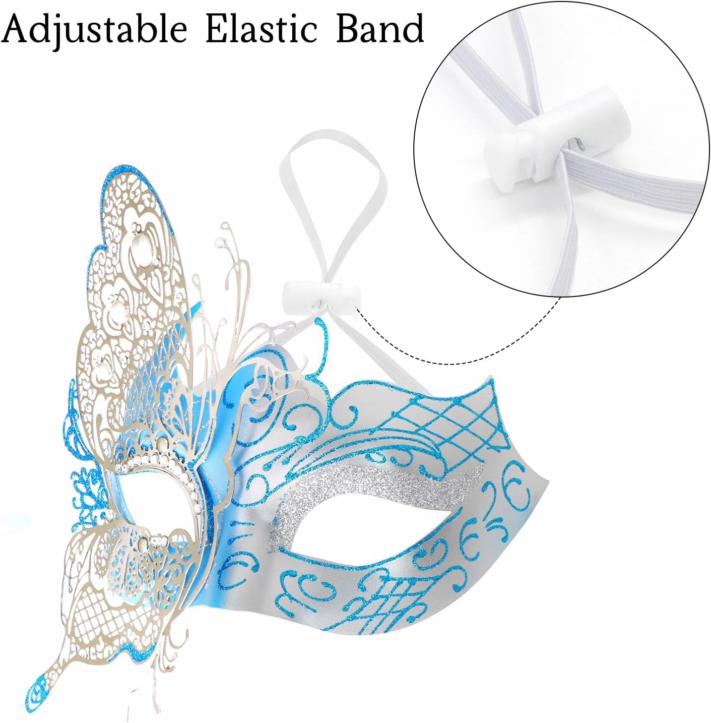 Mysterious Venetian Butterfly Lady Masquerade Halloween Party Mask Evening Prom Ball Mask Bar Costumes Accessory