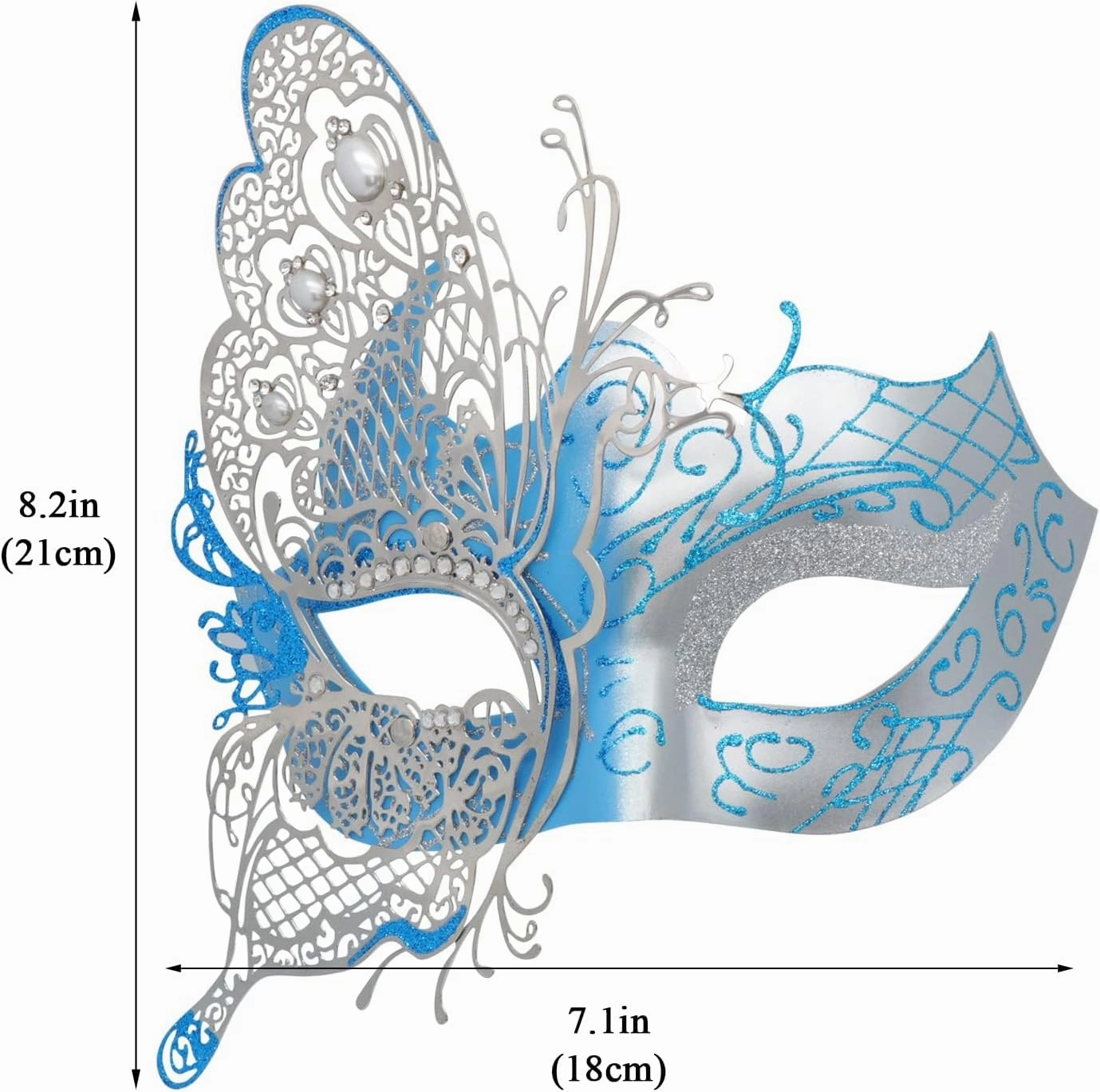 Mysterious Venetian Butterfly Lady Masquerade Halloween Party Mask Evening Prom Ball Mask Bar Costumes Accessory