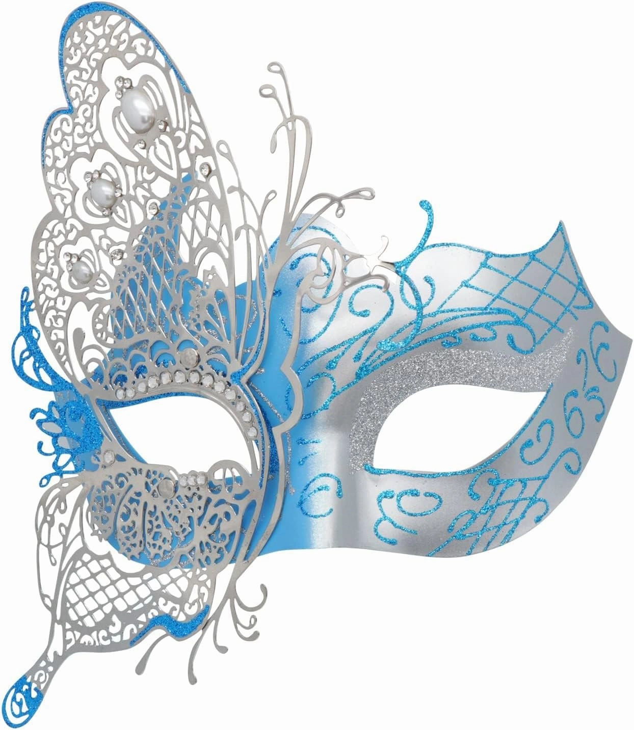 Mysterious Venetian Butterfly Lady Masquerade Halloween Party Mask Evening Prom Ball Mask Bar Costumes Accessory