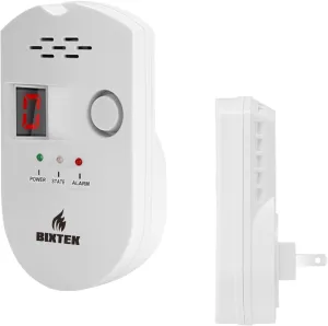 Natural Gas Leak Detector for Home, Plug-in Propane Gas Detector for LPG, Methane, Propane, Butane, and City Natural Gas in Kitchen, Home, RV