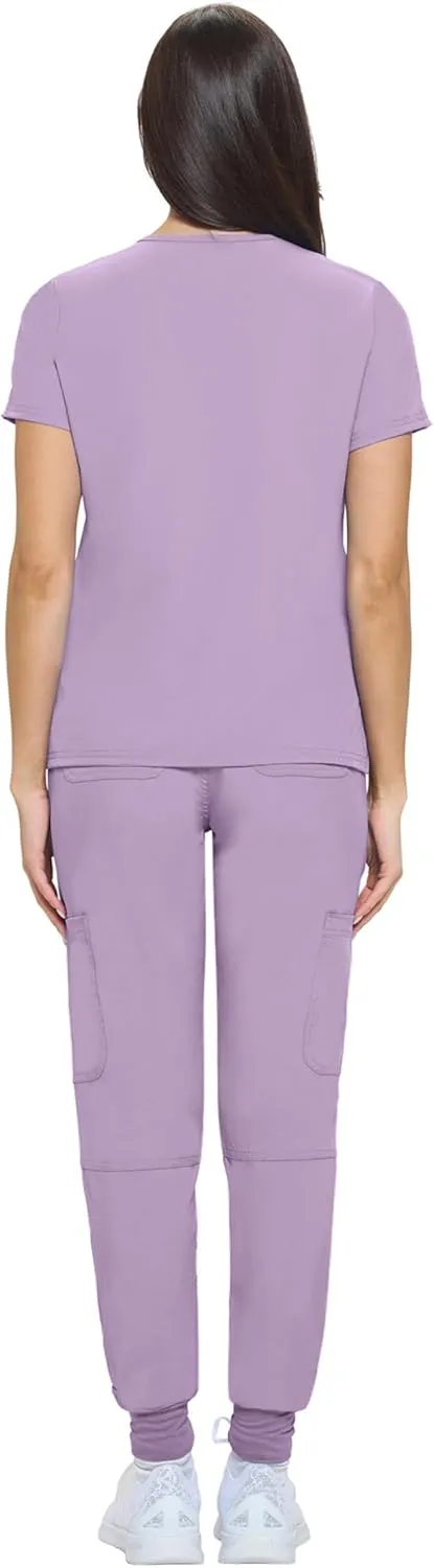 Natural Uniforms Womens Essential Cool Stretch Jogger Scrub Set with Regular and Petite Sizes