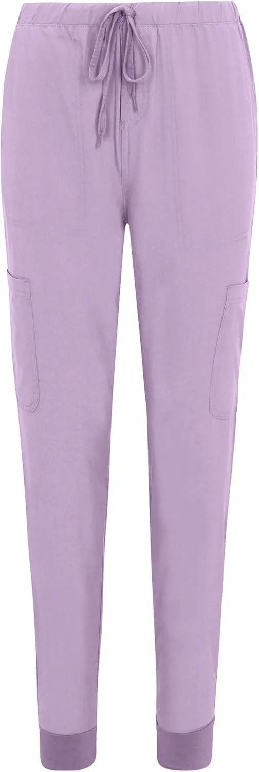 Natural Uniforms Womens Essential Cool Stretch Jogger Scrub Set with Regular and Petite Sizes