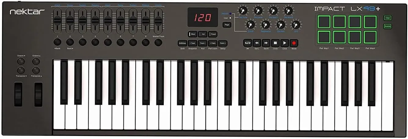 Nektar Impact LX 49  USB MIDI Keyboard Controller