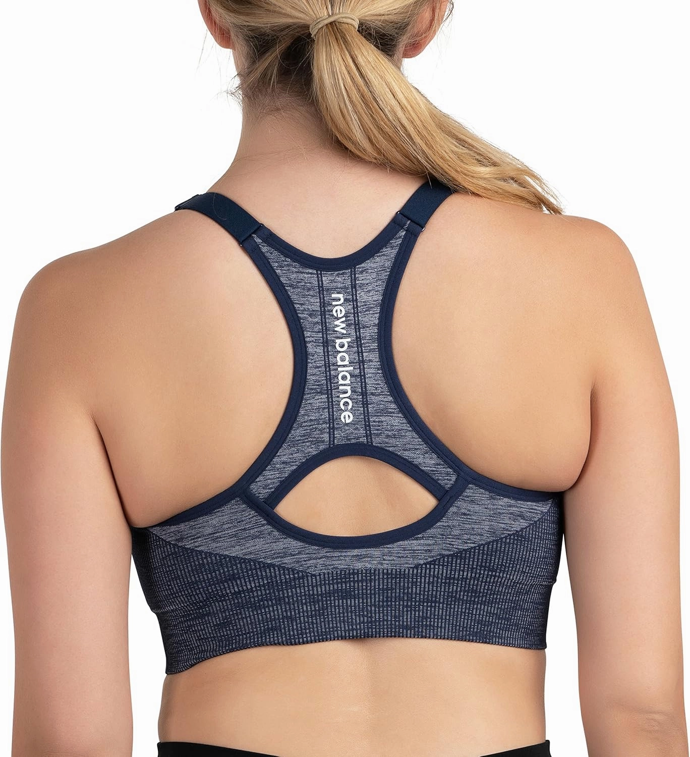 New Balance Women's Seamless Medium Padded Cami Sports Bra, Workout Yoga Top