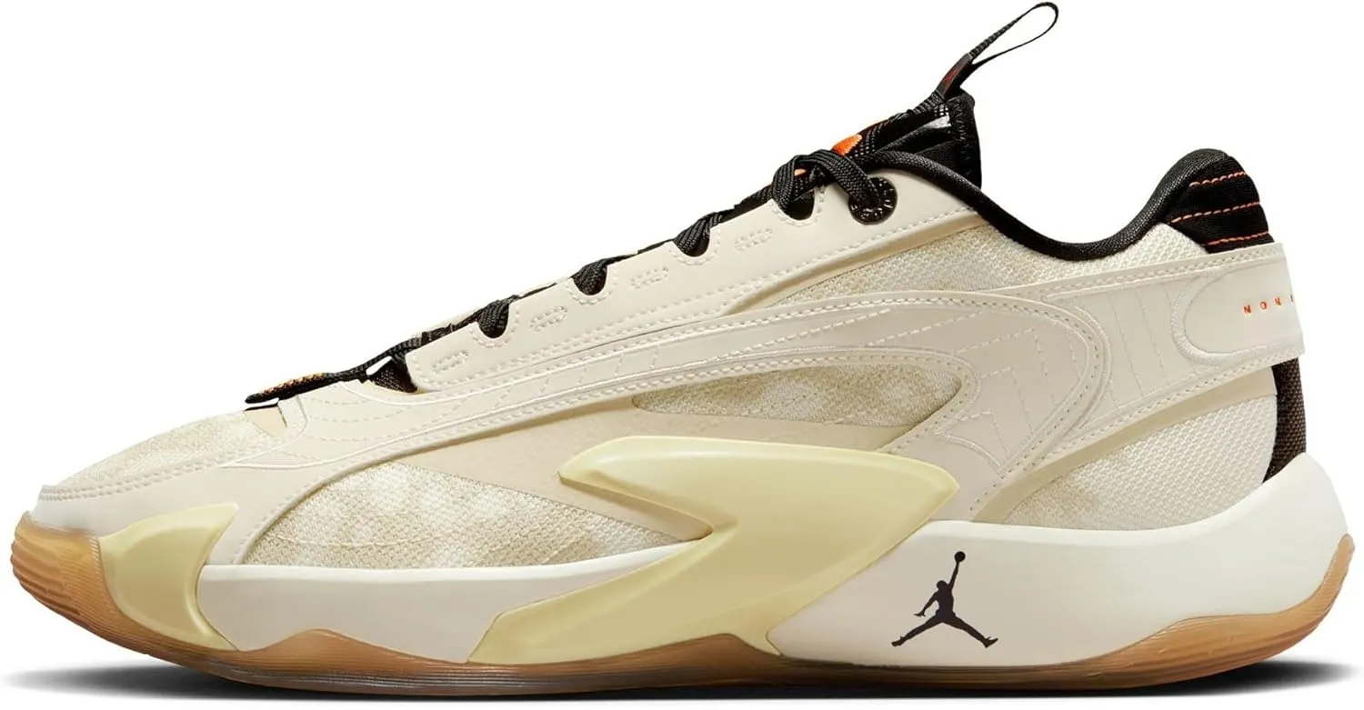 NIKE Jordan Luka 2 Men's Basketball Shoes (DX8733-100, Coconut Milk/Fossil/Lemon Drop/Black) Size 10.5