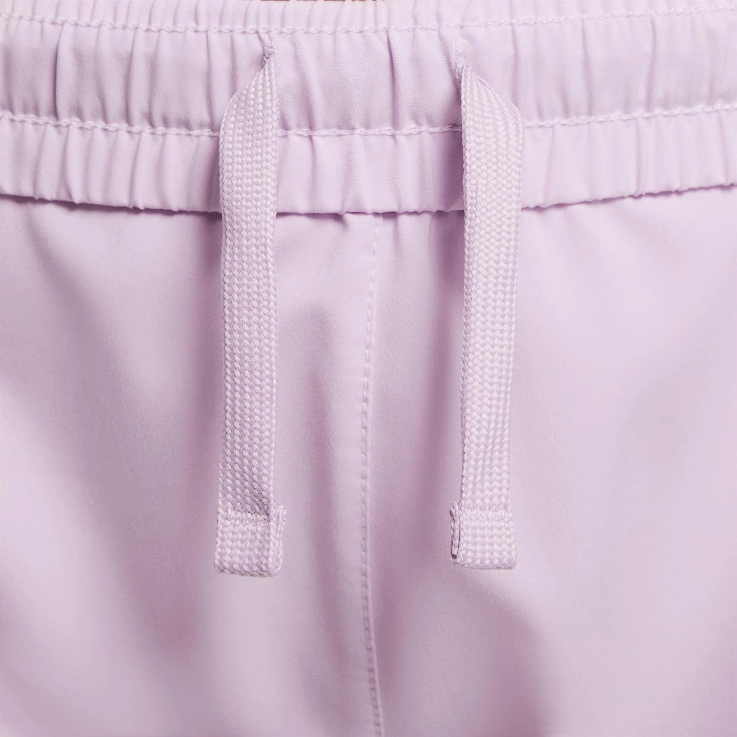 Nike One Big Kids' (Girls') Dri-FIT High-Waisted Woven Training Shorts (DX4967-537, Doll/White)