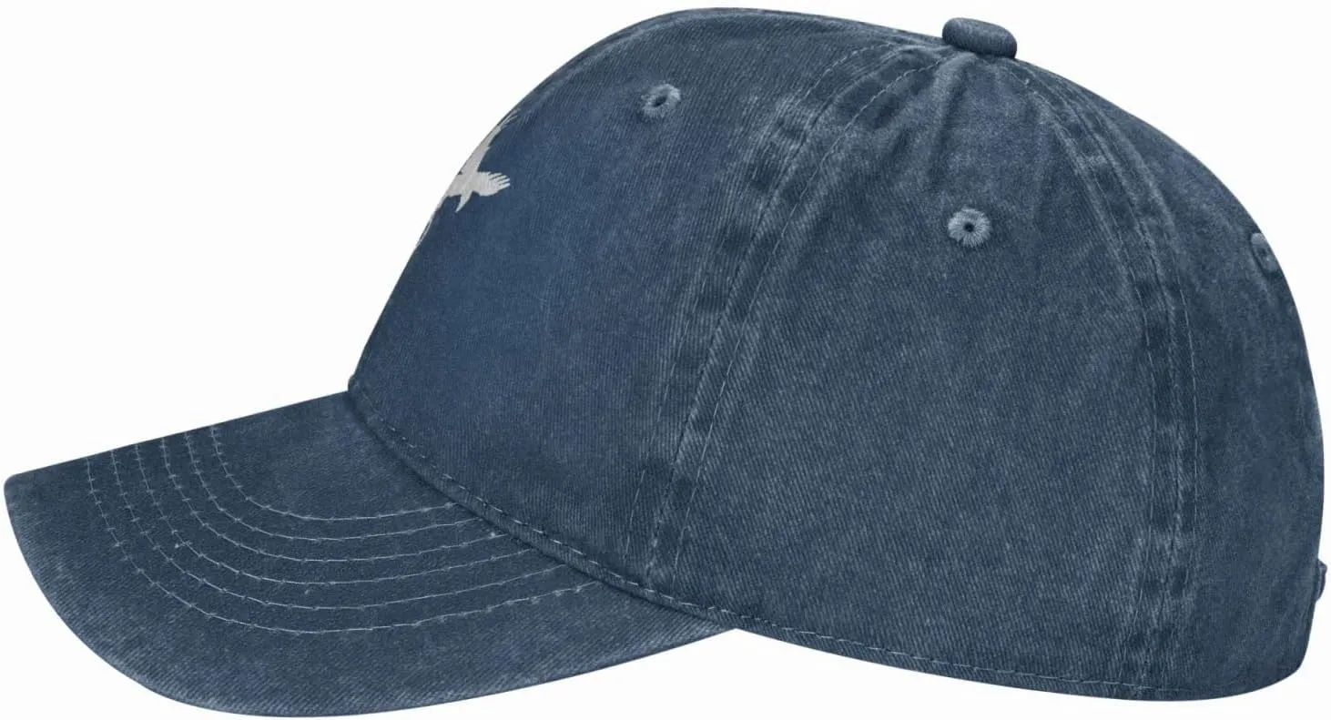 Norse Ravens Vegvisir Adjustable Cowboy Hat Outdoor Travel Casual Hat Sandwich Hat Washed Denim Hat