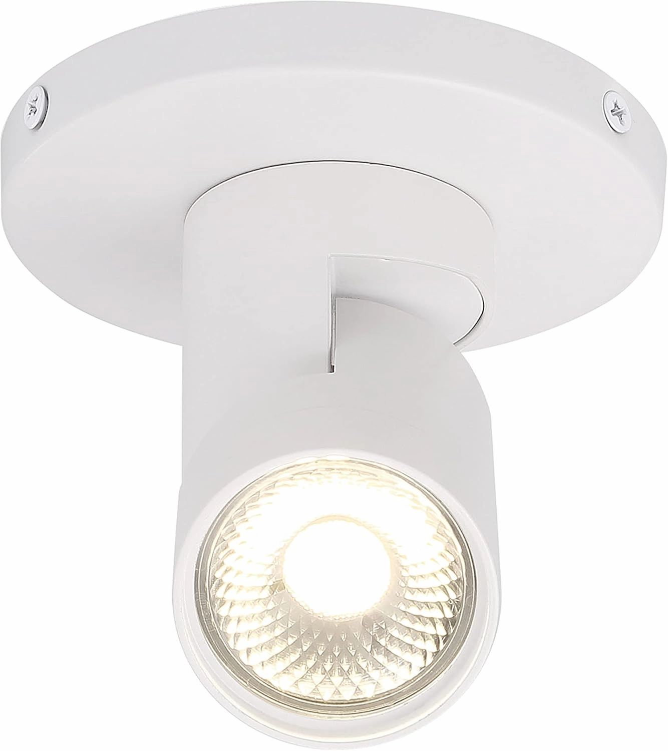 Nuvo 62/1106 12W LED Adjustable Barrel Monopoint Ceiling and Wall Spotlight, 2.75" x 4.75" x 4.25", White