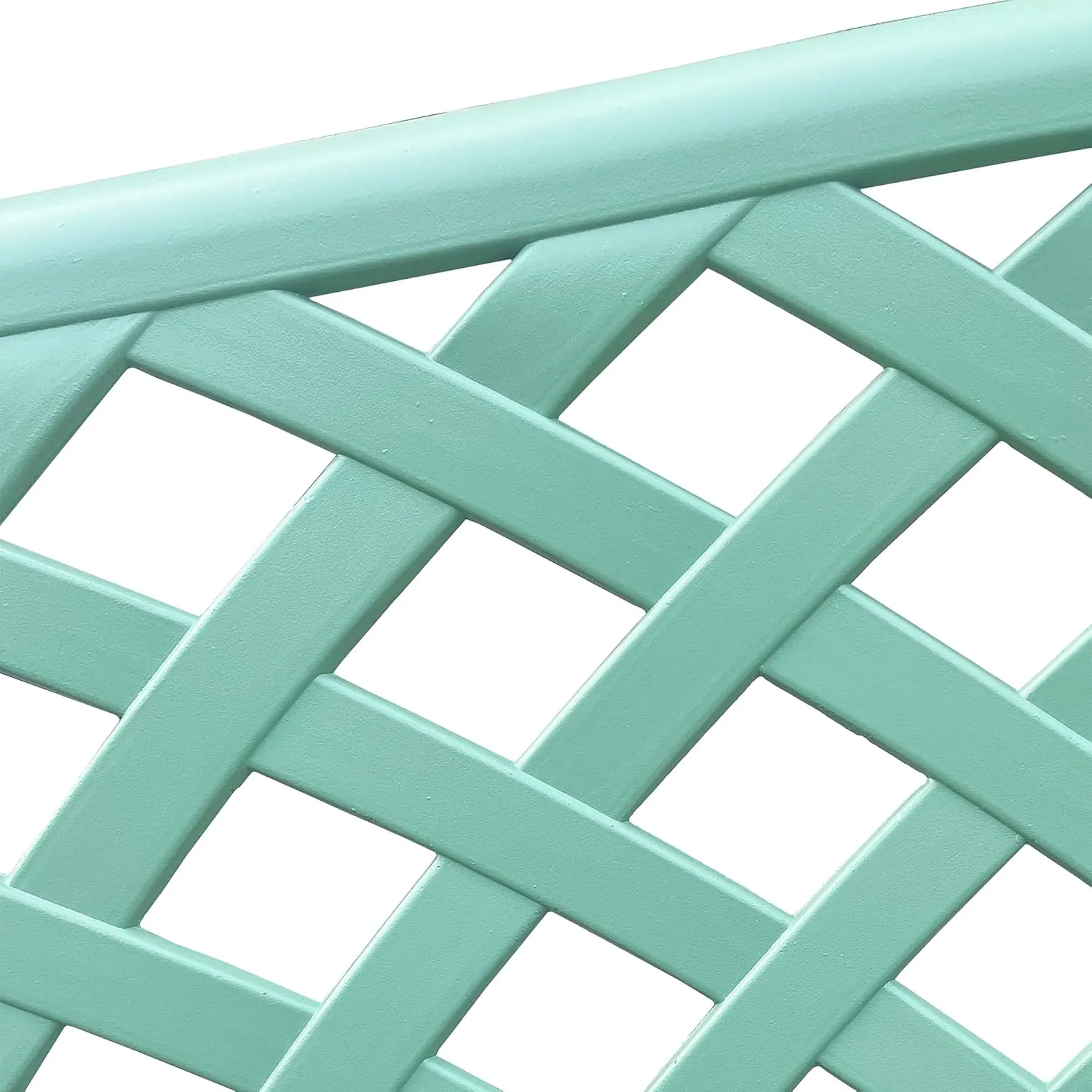 Oakland Living Outdoor Aluminum Modern Seafoam Green Patio Bench Loveseat