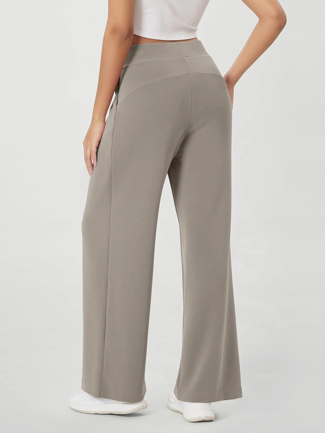ODODOS Modal Soft Wide Leg Pants for Women High Waist Casual Relaxed Pants with Pockets-27/29"/ 31" Inseam