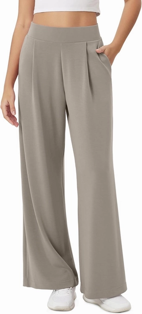 ODODOS Modal Soft Wide Leg Pants for Women High Waist Casual Relaxed Pants with Pockets-27/29"/ 31" Inseam