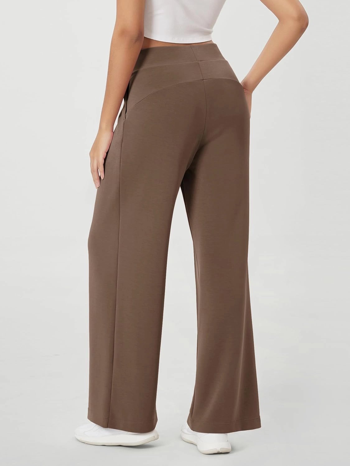 ODODOS Modal Soft Wide Leg Pants for Women High Waist Casual Relaxed Pants with Pockets-27/29"/ 31" Inseam