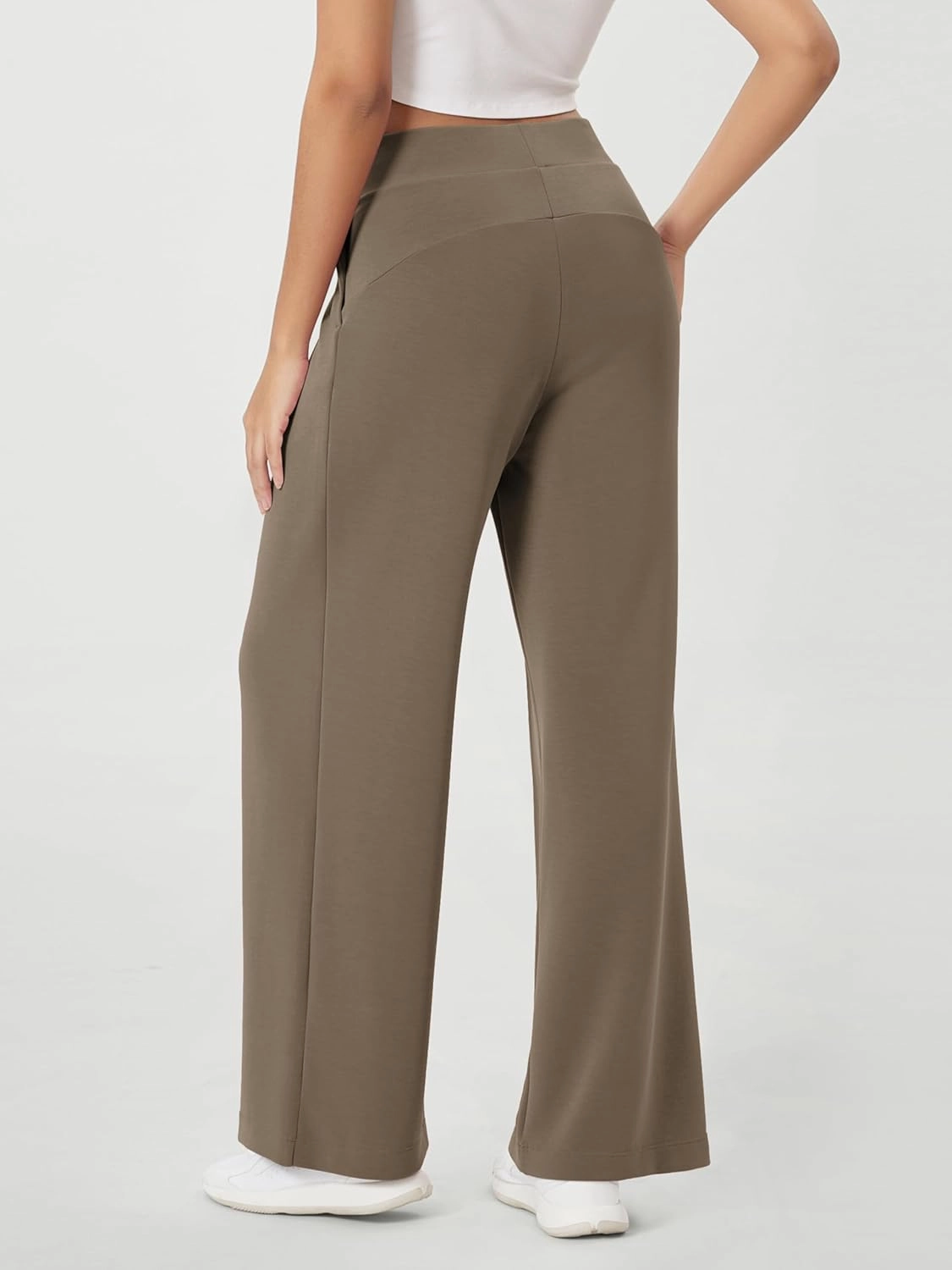 ODODOS Modal Soft Wide Leg Pants for Women High Waist Casual Relaxed Pants with Pockets-27/29"/ 31" Inseam