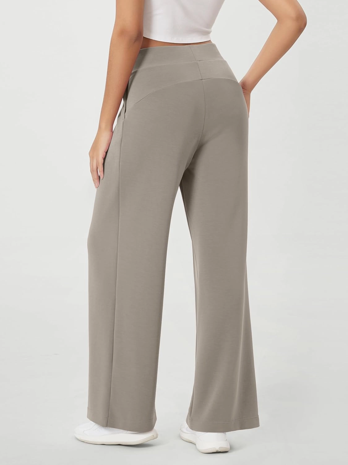 ODODOS Modal Soft Wide Leg Pants for Women High Waist Casual Relaxed Pants with Pockets-27/29"/ 31" Inseam