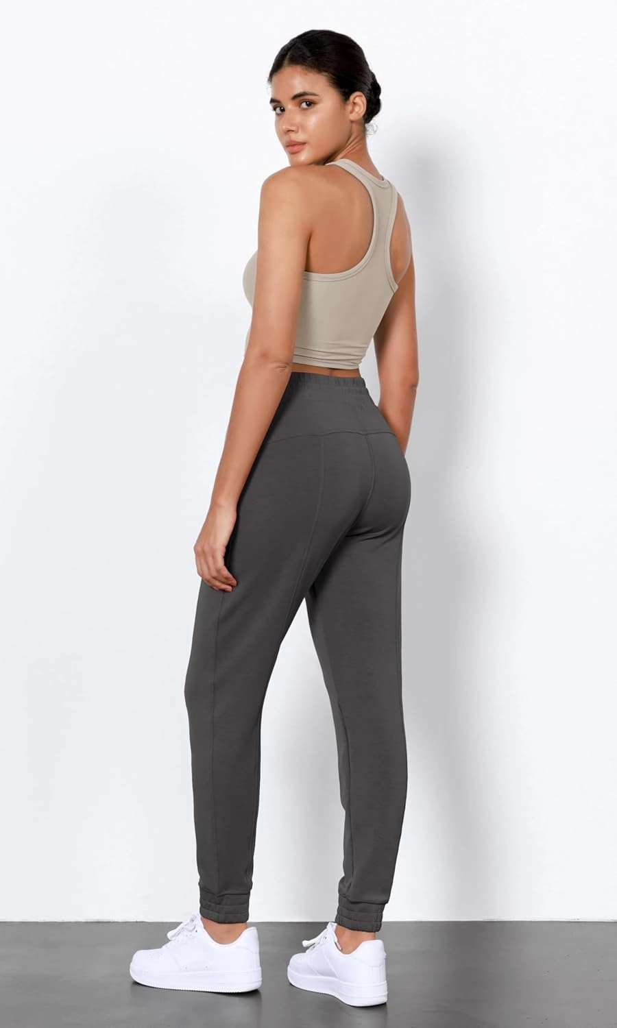 ODODOS Women's Modal Soft Jogger Pants with Pockets Adjustable Shockcord High Waist Sweatpants Casual Lounge Pants