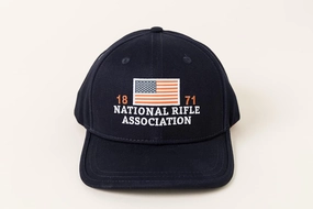 Officially Licensed NRA American Flag Patch Baseball Cap, Adjustable Men's Hat Multi