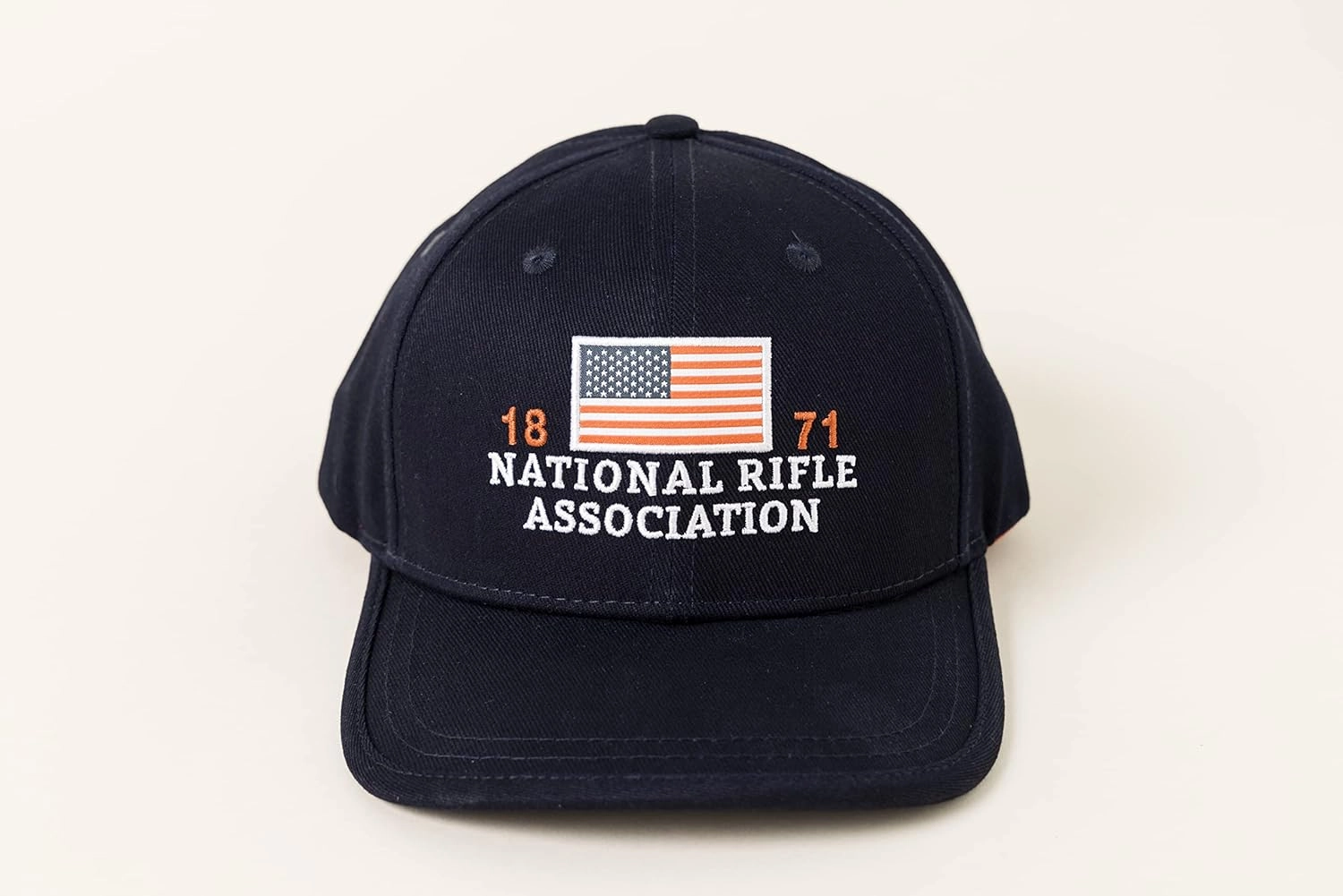 Officially Licensed NRA American Flag Patch Baseball Cap, Adjustable Men's Hat Multi