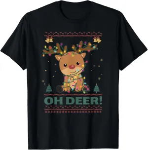 Oh Deer Funny deer Christmas Pun T-Shirt