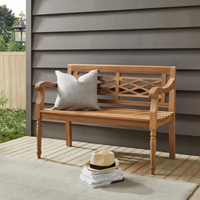 Olivier Indoor/Outdoor Teak Bench - Durable and Elegant
