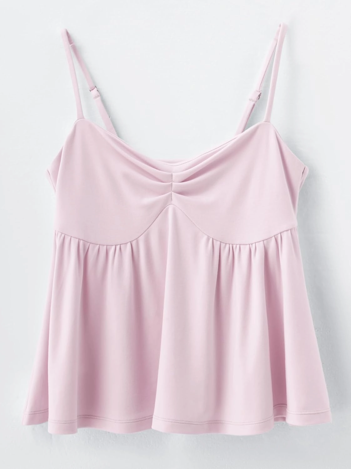 OMKAGI Cute Peplum Camisole Tops for Women Built in Bra Sleeveless Going Out Tank Top