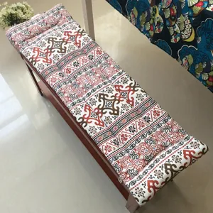 Outdoor Indoor Long Rectangle Bench Cushion, 35x11inch Non-Slip Soft Loveseat Swing Wicker Chair Pad, Patio Garden Deck Backrest Fresco Settee Seat Cushion