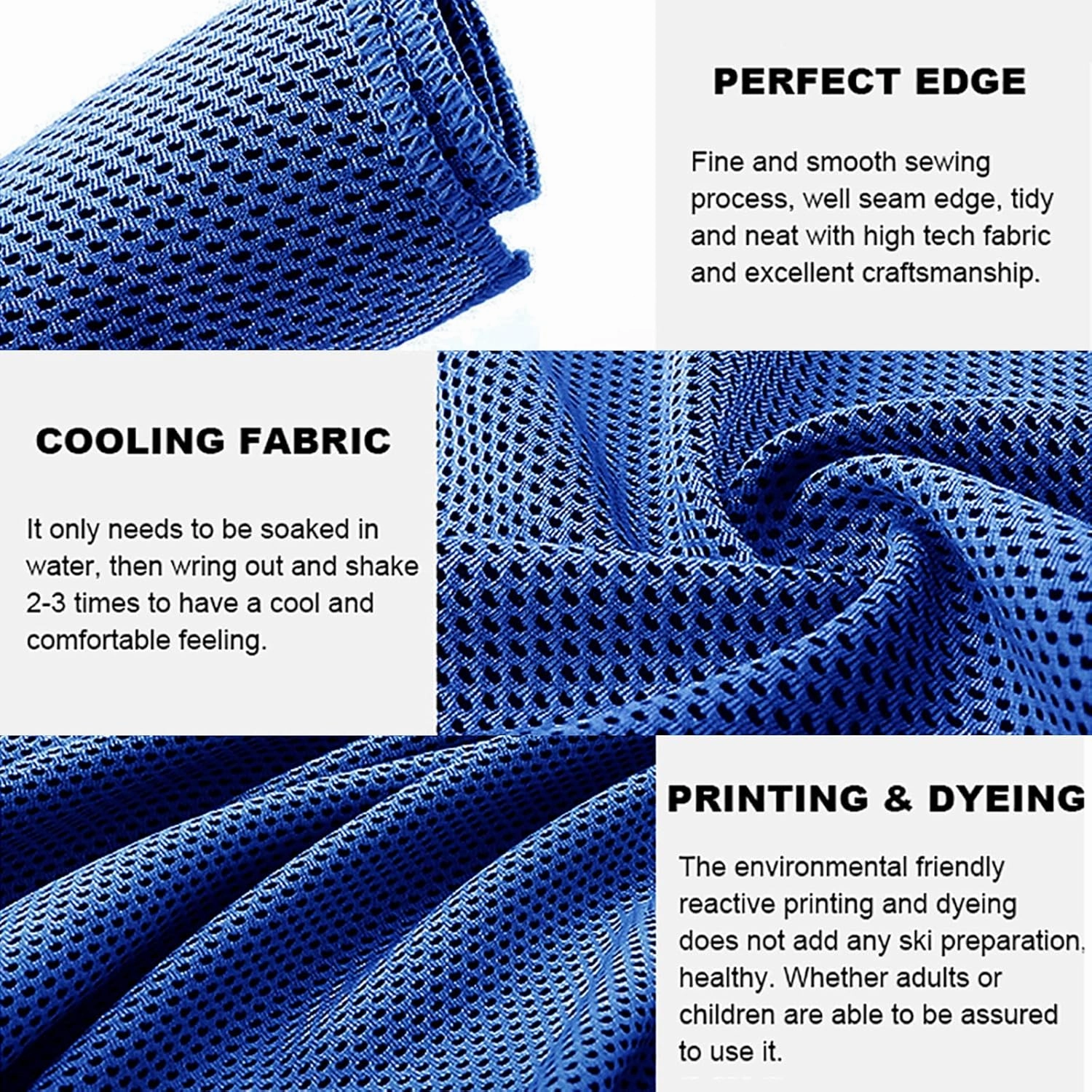 Pack of 20 Cooling Towel 40x12'' Ice Towel for Neck and Face Microfiber Chilly with Bag Breathable Yoga Gym Stay Cool Towels Sweat Rag for Workout Running Camping Pilates Beach, Dark Blue