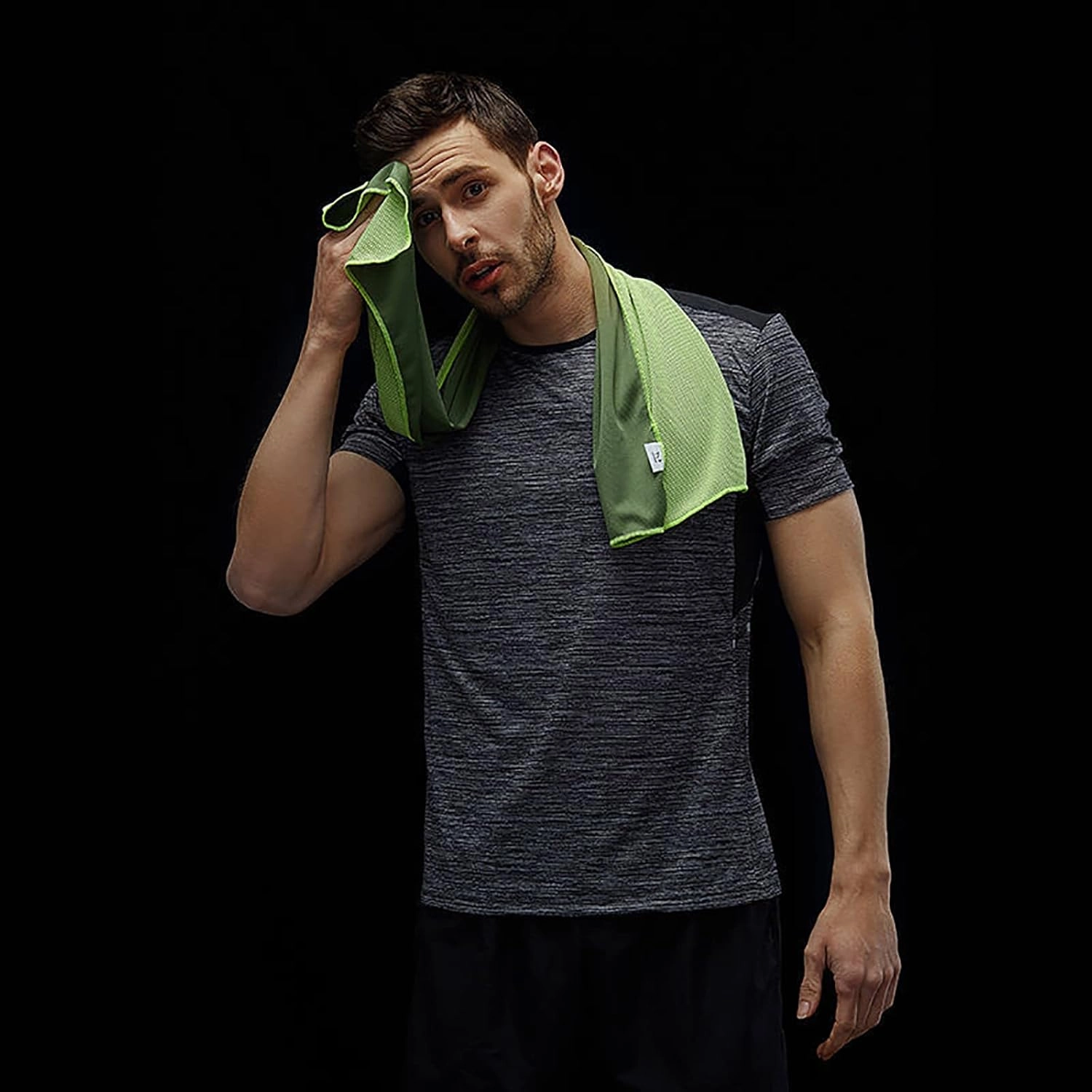 Pack of 20 Cooling Towel 40x12'' Ice Towel for Neck and Face Microfiber Chilly with Bag Breathable Yoga Gym Stay Cool Towels Sweat Rag for Workout Running Camping Pilates Beach, Green