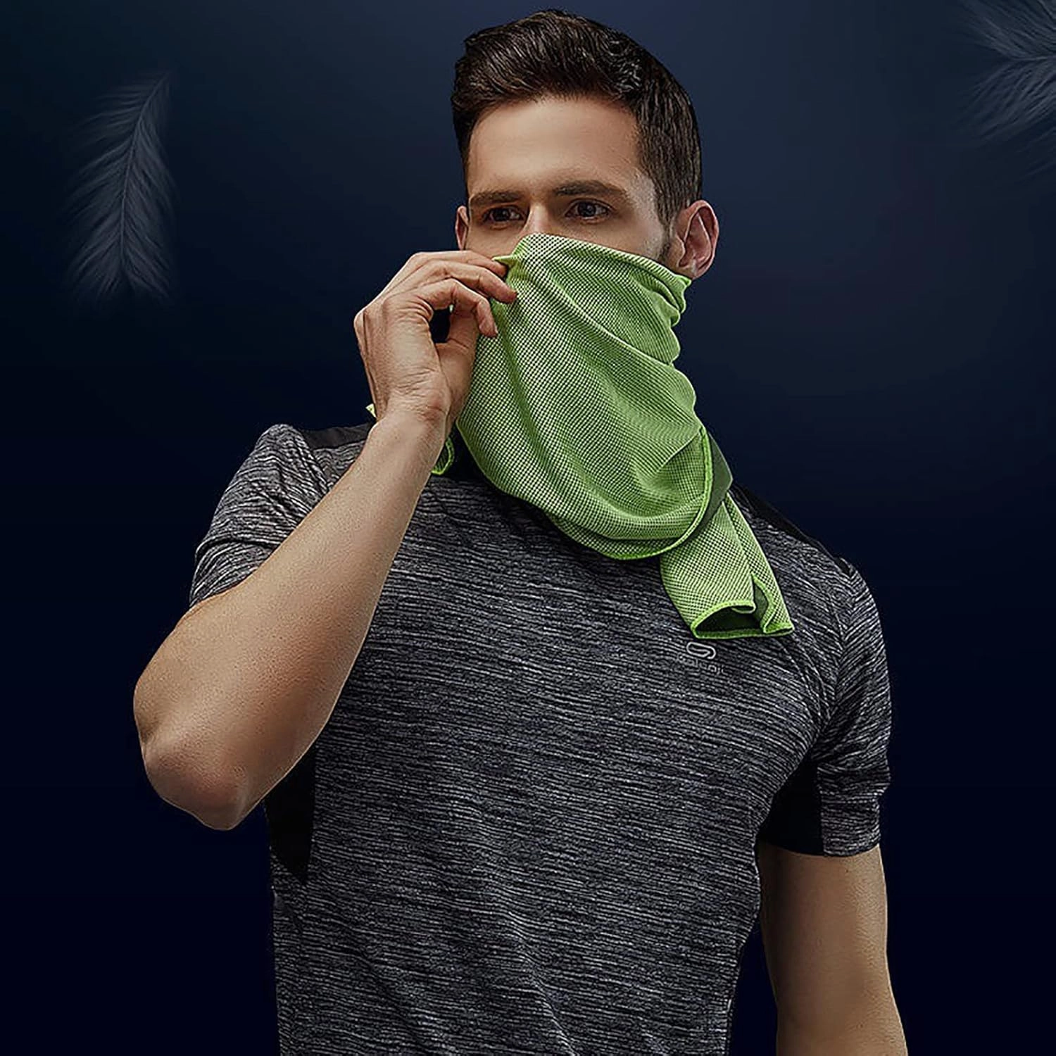 Pack of 20 Cooling Towel 40x12'' Ice Towel for Neck and Face Microfiber Chilly with Bag Breathable Yoga Gym Stay Cool Towels Sweat Rag for Workout Running Camping Pilates Beach, Green