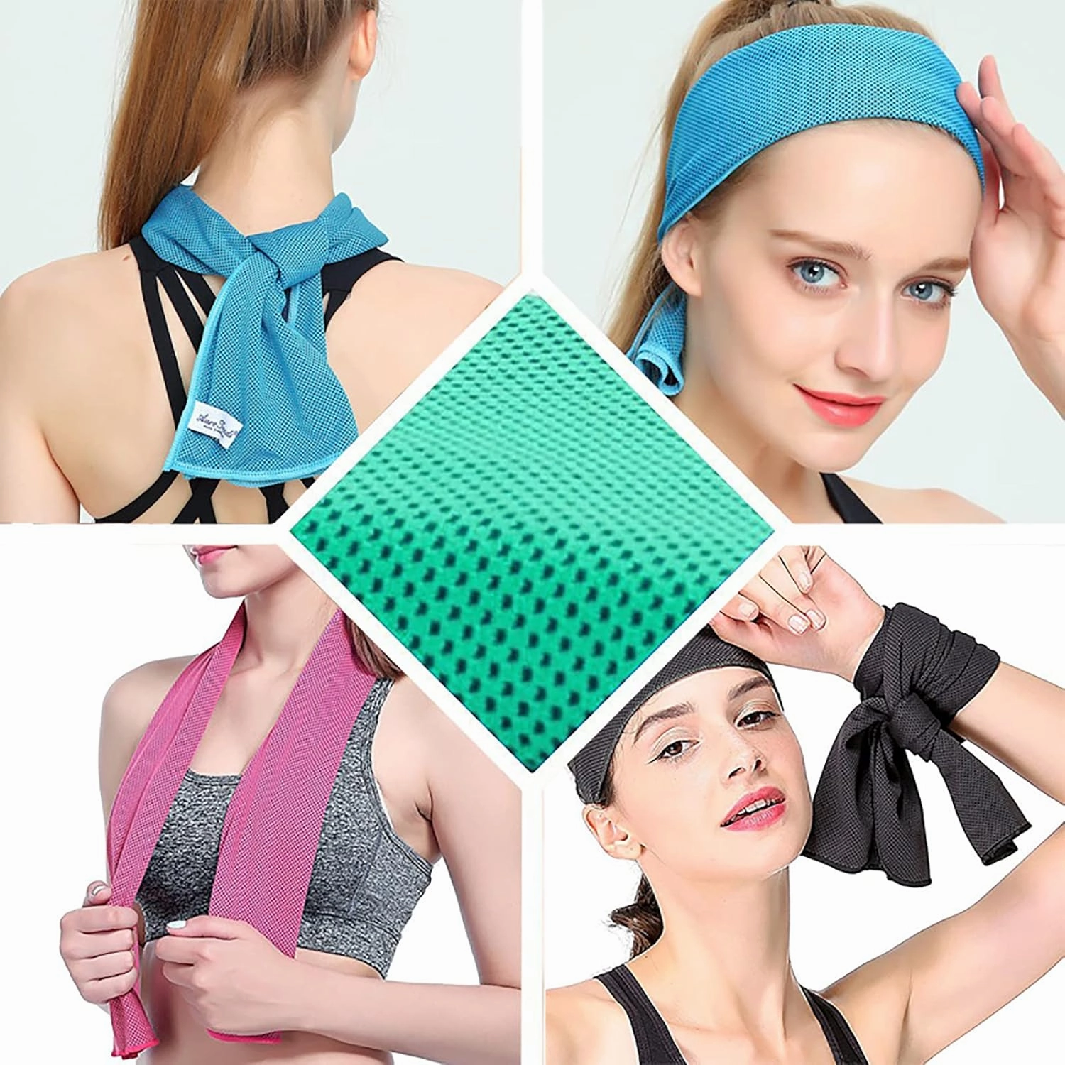 Pack of 20 Cooling Towel 40x12'' Ice Towel for Neck and Face Microfiber Chilly with Bag Breathable Yoga Gym Stay Cool Towels Sweat Rag for Workout Running Camping Pilates Beach, Purple