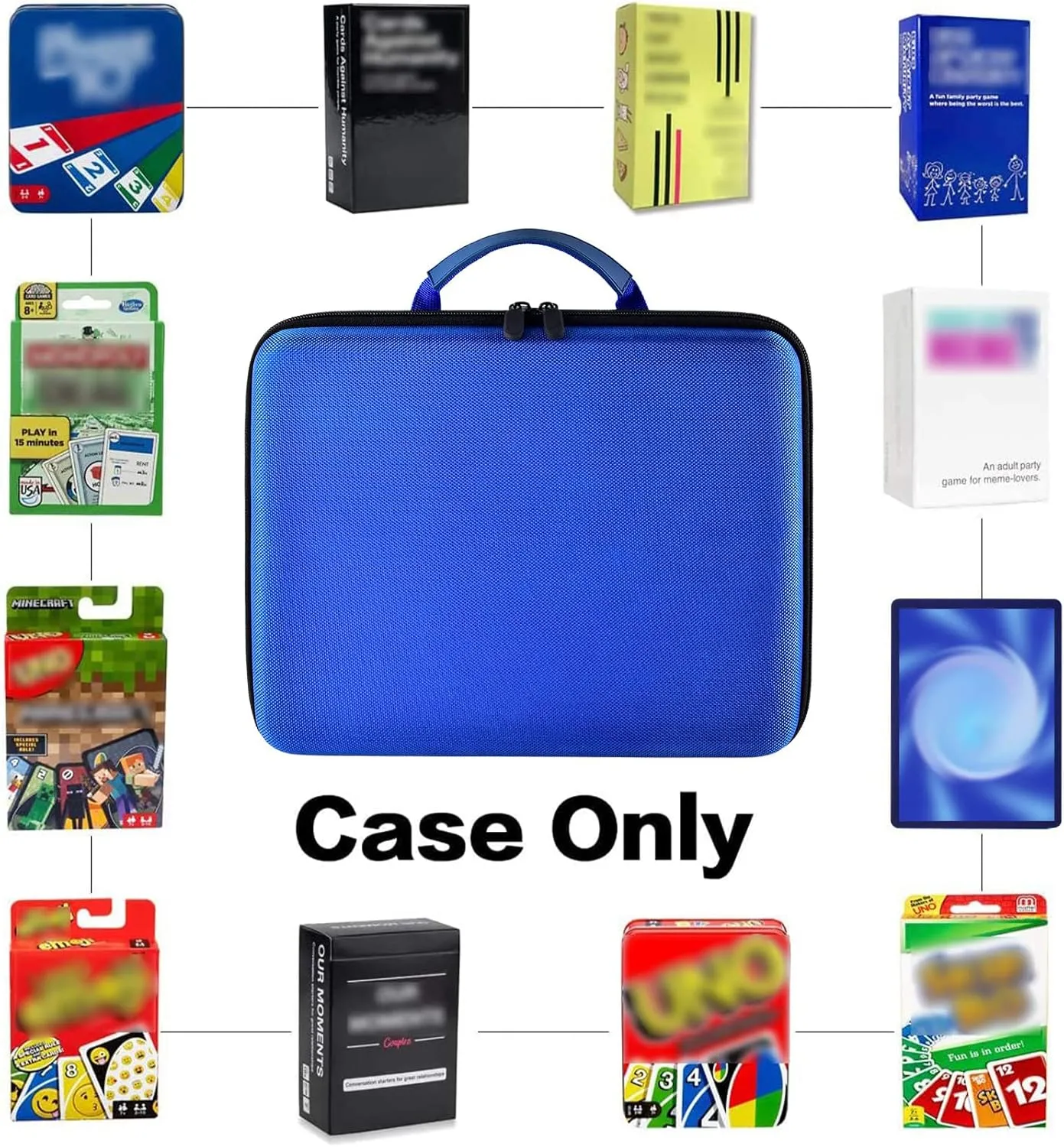 PAIYULE Large 2500  Card Case for Cards, Sports, Magic The Gathering, Phase 10 Games -(Bag Only)
