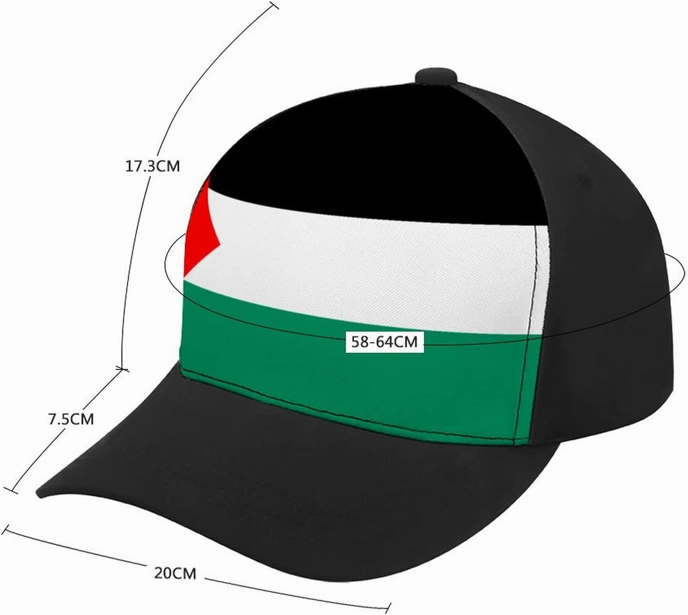 Panama Flag Baseball Cap Adjustable Size Couple Hat for Sports Workouts and Outdoor Fishing
