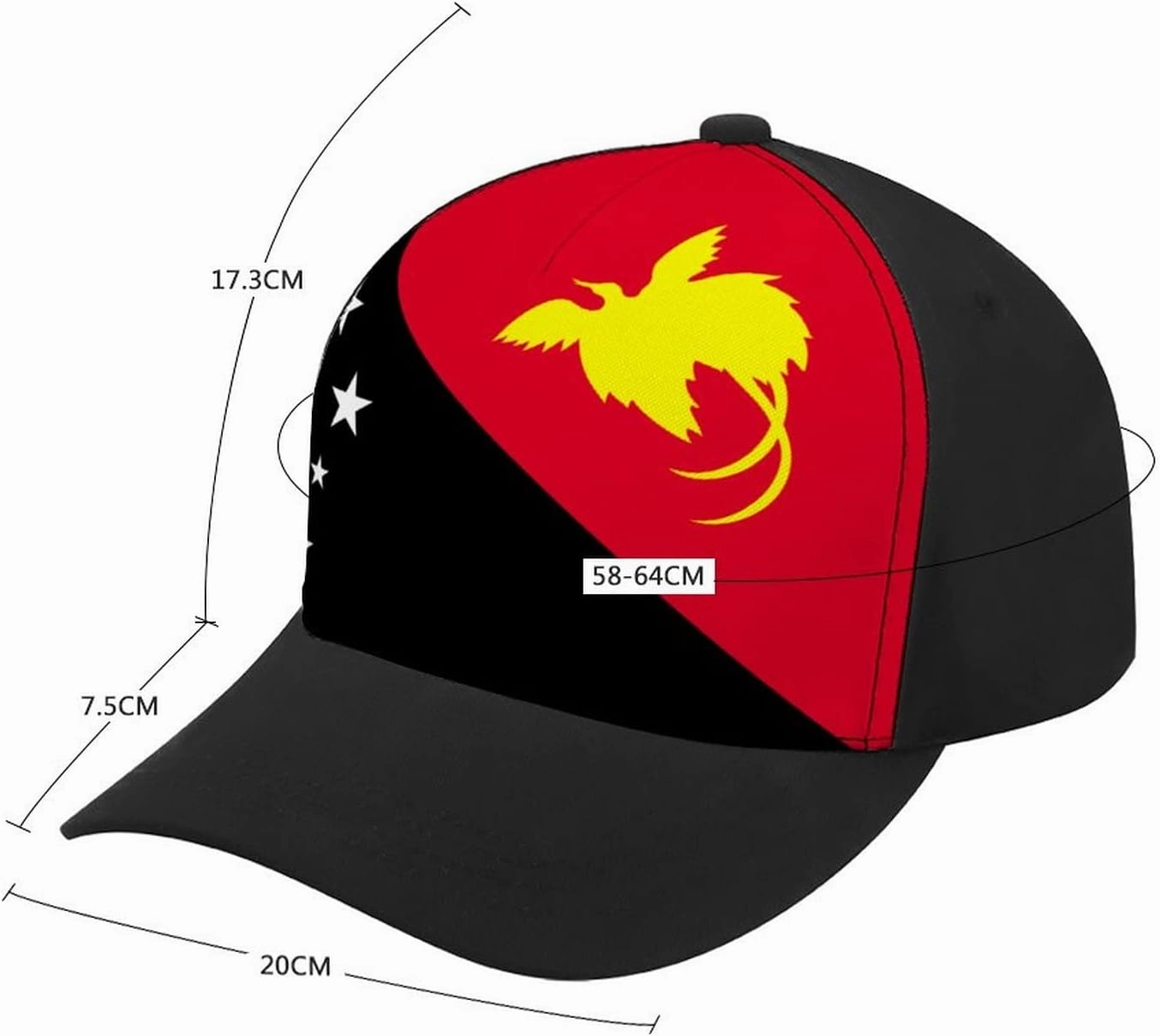 Panama Flag Baseball Cap Adjustable Size Couple Hat for Sports Workouts and Outdoor Fishing