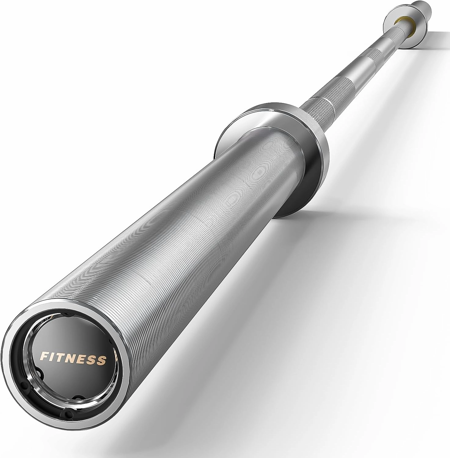 PAPABABE Olympic Barbell, 2-inch 45lb 7ft/35lb 6.5ft Weight Bar for Strength Training. 1000lb/1200lb Plus Capacity, Chrome/Zinc Plating, knurled Grip for Bench Press Deadlift Squat