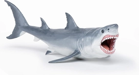 Papo - Megalodon - Realistic Figurine - for Ages 3  - Dinosaurs Collection - Hand Painted - Highly Detailed - Durable and Educational - Gift Idea - Collectable - Megalodon Toy - Prehistoric Shark
