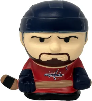 Party Animal NHL Jumbo Squeezymates Washington Capitals Alexander Ovechkin Squeezy Figurine, Team Colors, 4" Tall