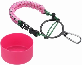 PATIKIL Water Bottle Holder, Paracord Handle Carrying Lanyard Strap Carrier with Ring for Mouth Bottles