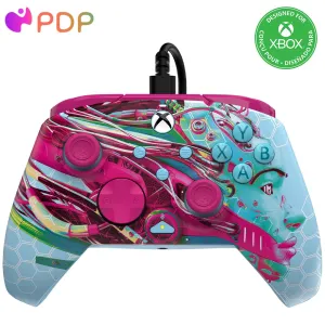 PDP Gaming REMATCH GLOW Enhanced Wired Gaming Controller: Licensed Glow in the Dark Gamepad for Xbox Series X|S, Xbox One, Windows PC, Mappable Back Buttons, Advanced Customizable App: Android Dreams