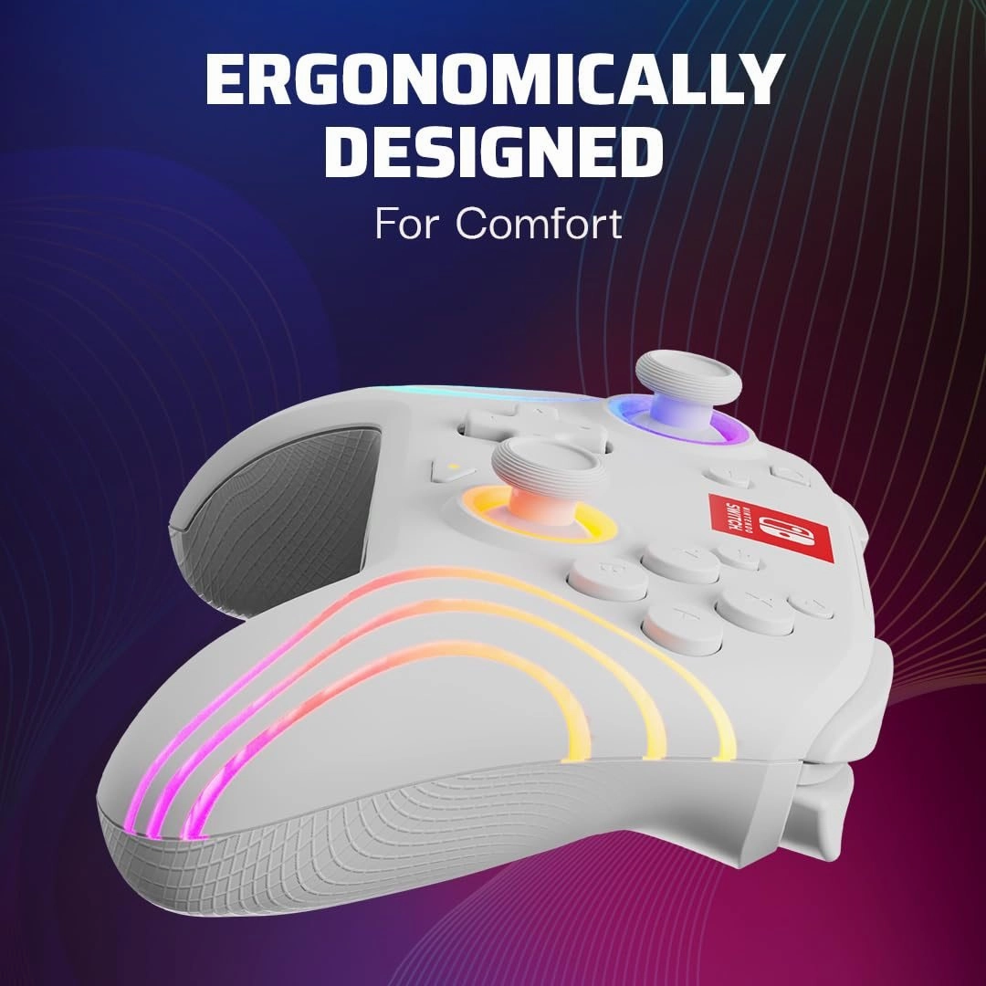 PDP Afterglow Wave Wireless Pro Controller with Full Motion for Nintendo Switch