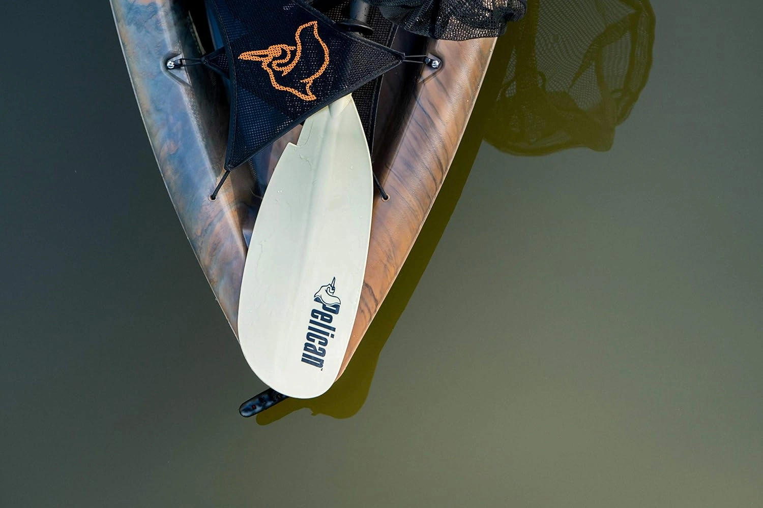 Pelican - Poseidon Angler Paddle - Aluminum Shaft with Reinforced Fiberglass Blades - Lightweight, Adjustable Kayaks Paddles - Perfect for Kayak Fishing